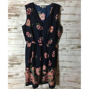 Speed Control Floral Print Dress, Sz XL